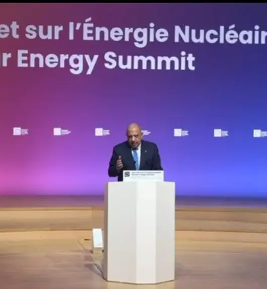 ''وزير الكهرباء'' يلقي كلمة مصر أمام القمة العالمية للطاقة النووية المنعقدة فى العاصمة الفرنسية ''باريس''