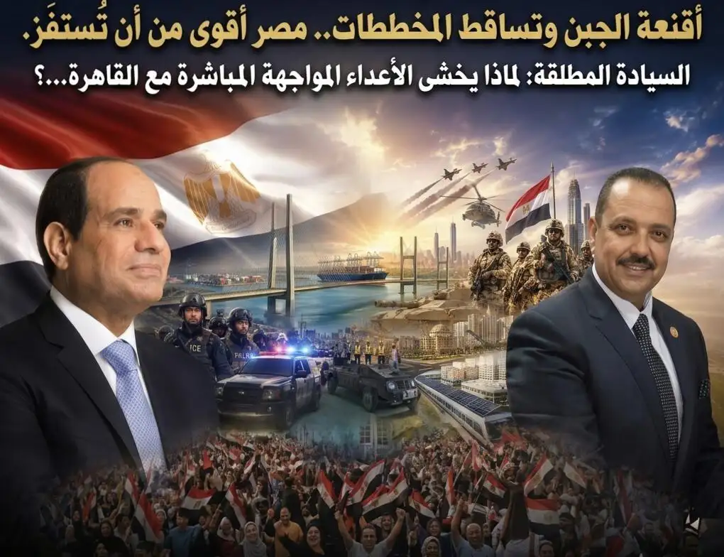 بقلم المستشار... ''أقنعة الجبن وتساقط المخططات'' .. و مصر أقوى من أن تُستفز