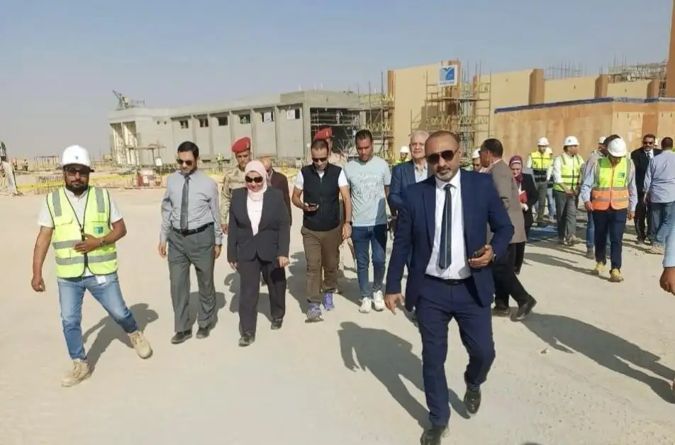 في جولة ميدانية ''نائب وزير الكهرباء'' تتابع سير العمل بمشروع محطة محولات مزارع بني سويف جهد ٢٢٠ ك.ف